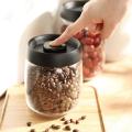 Coffee Storage Container Glass Vacuum Jar Kitchen Snack Tea Storage S