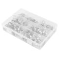 140pcs Double Ear O Clips Steel Zinc Plated for Hydraulic Hose Fuel