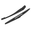 Wiper Blades Arms Back Black for Peugeot 206 207