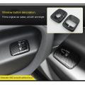 2pcs Carbon Fiber Window Lift Switch Button for Benz Smart 453 2015