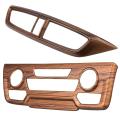 Car Air Dashboard Stickers Peach Wood Grain Moulding for Honda