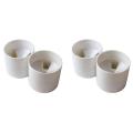 4pcs Outdoor Golf Training 3 Holes White Plastic Golf Hole Cup