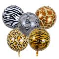 Wild Animal Print Foil Balloon 22 Inch Zoo Theme Birthday Decor