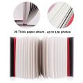 Photo Album Scrapbook Linen Diy Memory Book Thick Pages with Film