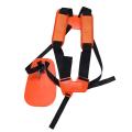 2x Double Shoulder Strap Grass Trimmer Brush Cutter Harness Yellow