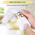 8pcs Large Jewelry Cleaning Cloths, 11x14inch and 6x8inch (yellow)