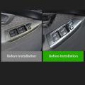 Carbon Fiber Window Lift Button Cover Trim for Toyota Land Cruiser