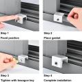 4sets Sliding Window Locks,with Key for Home,office and Public Places