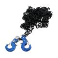 Rc Car Metal Tow Chain with Trailer Hook for Trx4 Axial Scx10 Blue
