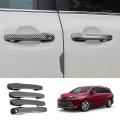 Modified Abs Pattern Rear Outer Door Bowl Handle Carbon Fiber Pattern