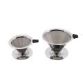 316 Stainless Steel Coffee Filter Removable Dripper with Stand B