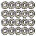 20-pack, 608z Wheel Bearings for Roller Skate Wheels Bearing Steel