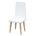 1/12 Scale Dollhouse Miniature White Chair Modern Style Pocket