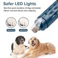 Electric Dog Nail Grinder with Led Light Rechargeable Pet Nail,blue