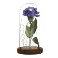 Artificial Eternal Rose Led Light Valentine Day Gifts(blue)