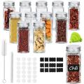 Spice Jars Set with Lids - 120 Ml Container for Storing Spices