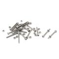 M2 X 20mm Long Hex Socket Knurled Cap Screws Bolts Nuts Set 20pcs