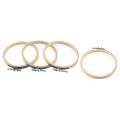 36 Pieces 4 Inch Embroidery Hoops Set Bulk Bamboo Circle