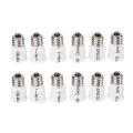 6x E12 to E14 White Bulb Converter Led Light Holder Lamp Adapter