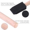 Foam Paint Brushes1 Inch Foam Brush 12pcs,wood Handle Paint Brush