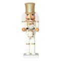 26cm Wooden Nutcracker Soldier Puppet Doll for Christmas Gift