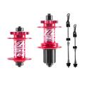 Enlee 32 Holes 6 Bolts Front and Rear Hub Hg 8s 9s 10s Speed Red