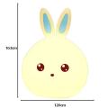 Cute Night Light for Kids Room Rabbit Led Baby Children Gift Pink