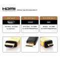 Left Angled 90 Degree Hdmi Male to Female Fpc Flat Cable