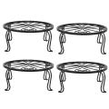 Metal Stand 4 Pack, Indoor Outdoor Plant Stand for 9 In Flower Pot