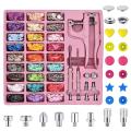 T5 Plastic and Metal Snap Buttons with Snaps Pliers Set, Bibs B