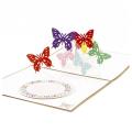 Butterfly Dances 3d Pop Up Greeting Card Postcard (pack Of 1)