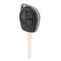 3x 2-button Uncut Remote Key Fob Case for Suzuki Ignis Alto Black