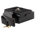 Black Camera 323 Release Plate Compatible with Manfrotto 323 Cameras