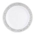 Silver Disposable Plates Party Home Supplie Plastic Party 10.25inch