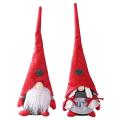 2pcs Gnome Doll with Long Red Hat Heart Style Christmas Home Gifts