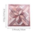 60pcs Wood Tile Sticker Self Adhesive Art Diagonal 3d Floor Sticker
