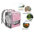 1pcs Cat Carrier Bag Outdoor Pet Carrier Backpack Breathable Grey