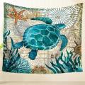 51x60 Inch Sea Turtle Tapestry Marine Life Bohemian Tapestry