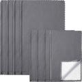 8pcs Large Jewelry Cleaning Cloths,11x14inch and 6x8inch (dark Gray)