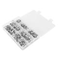 140pcs Double Ear O Clips Steel Zinc Plated for Hydraulic Hose Fuel