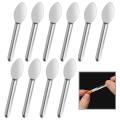10pcs Stainless Steel Lab Spoon for Fast Gel Cap Capsule Filling Pill