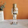 26cm Wooden Nutcracker Soldier Puppet Doll for Christmas Gift