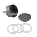 6-cup Moka Coffee Machine Replacement Funnel Kits Compatible