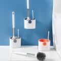 Toilet Cleaning Tools with Base Home Cleaning Brush for Bathroom C
