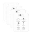 4pcs Fast Folding Board for Adult Lazy Stacking Clothes Tool-white