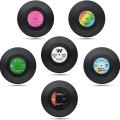 Drink Coasters,retro Cd Record Coaster Set Round Cup Mat