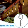 48pcs Screw Hooks Ceiling Hooks for Hanging Plants Lights Party