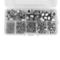 320pcs 304 Stainless Steel Hex Nuts Assortment Kit for Screw Bolt