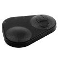 2x Rubber 2-button Remote Key Fobs Pad Cover - Ywc000300 Black