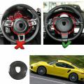 Black Carbon Fiber Steering Wheel Cover Trim Steering For-porsche 911